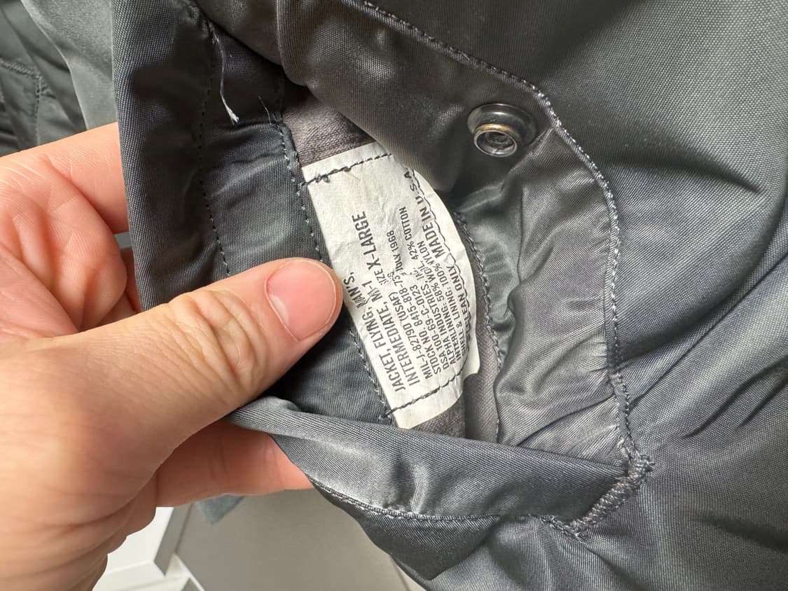 알파 정밀복각 MA-1 XL 상품이미지6