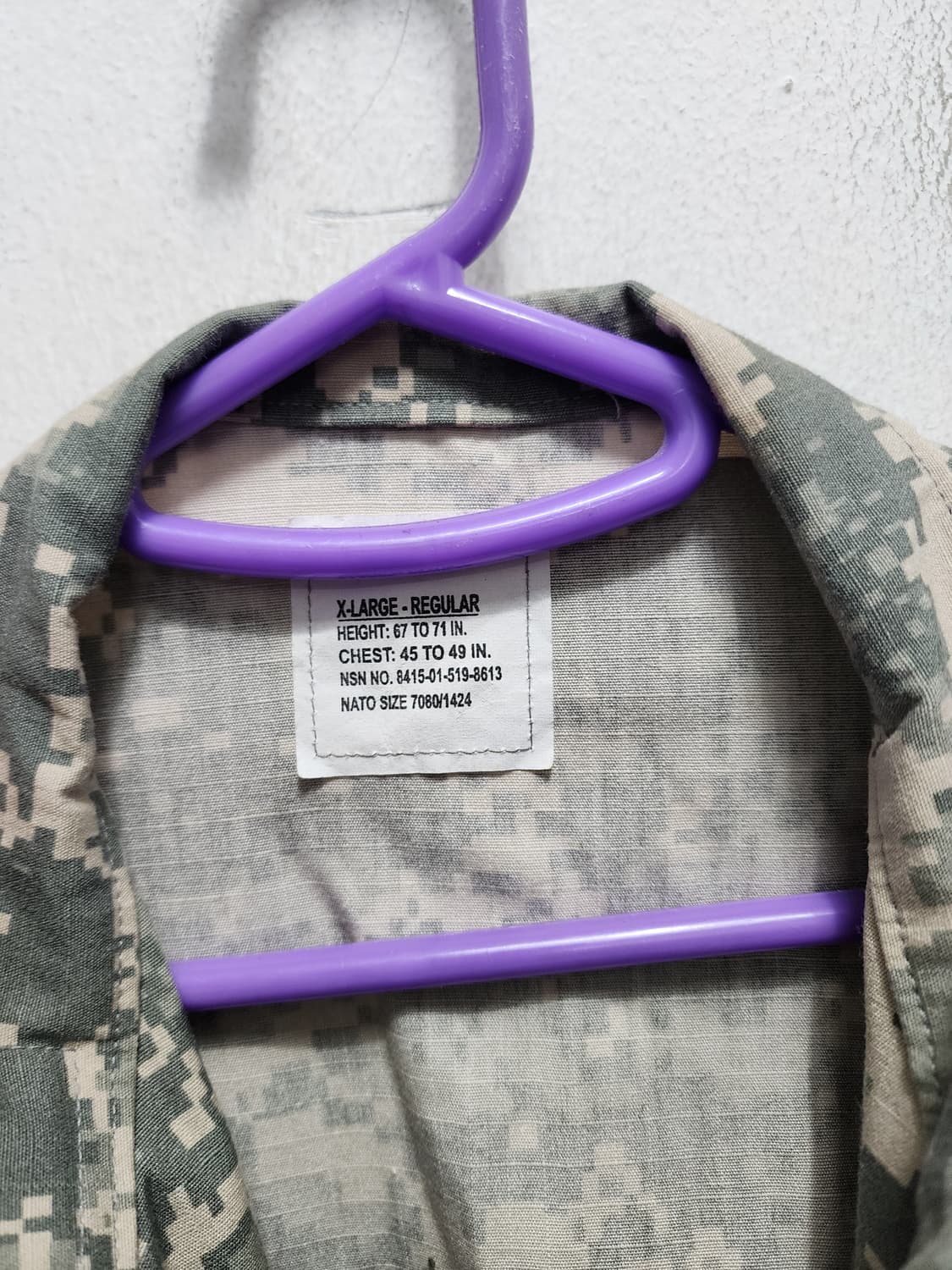 미군 밀리터리 ACU 디지털 군복 자켓 XL  상품이미지5