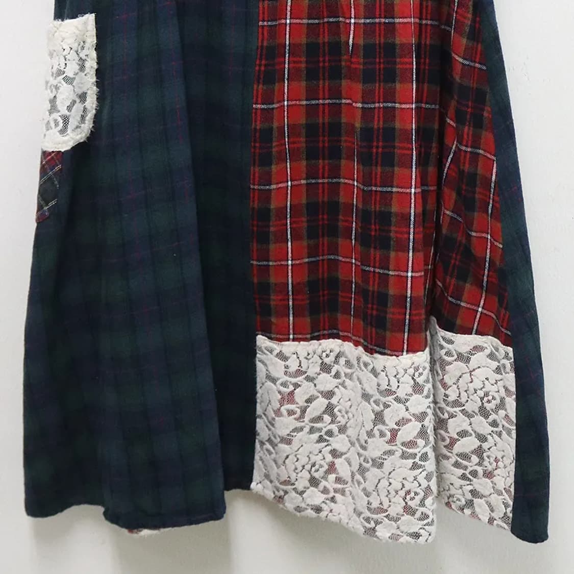 BREERY NOTE 체크 패치워크 롱 스커트 63660 상품이미지4