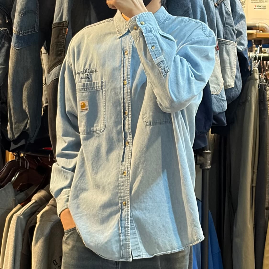[NO.9] 칼하트 데님 긴팔셔츠 상품이미지4