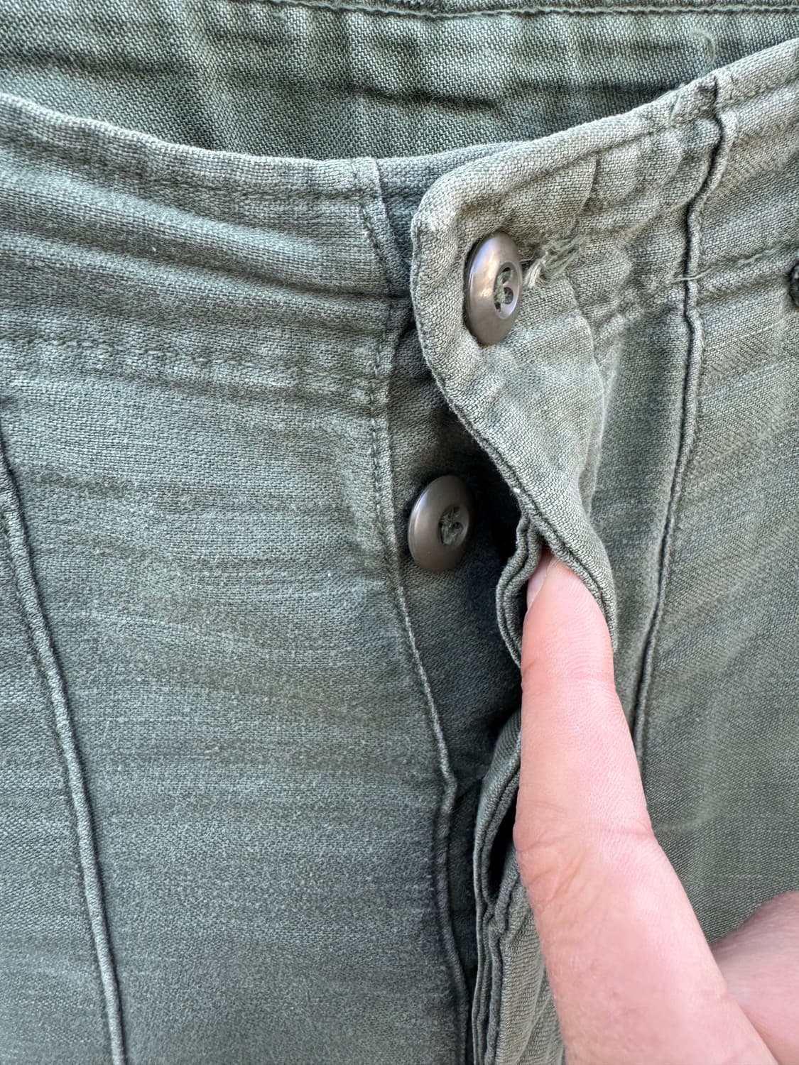 70s 미군 오리지널 og-107 퍼티그 팬츠 36 상품이미지5