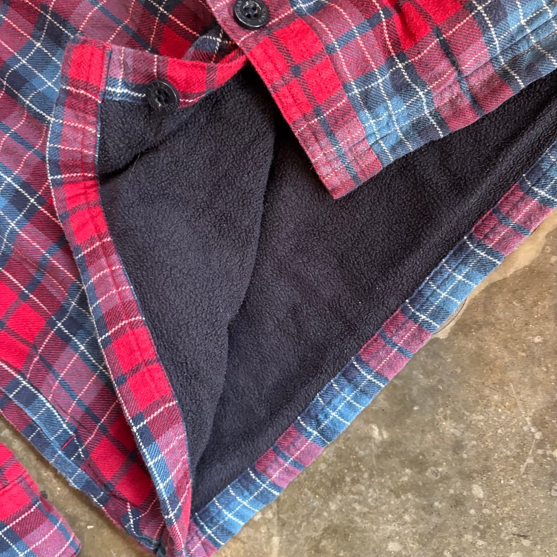 엘엘빈 플리스 라인드 플란넬 체크 셔츠 상품이미지7