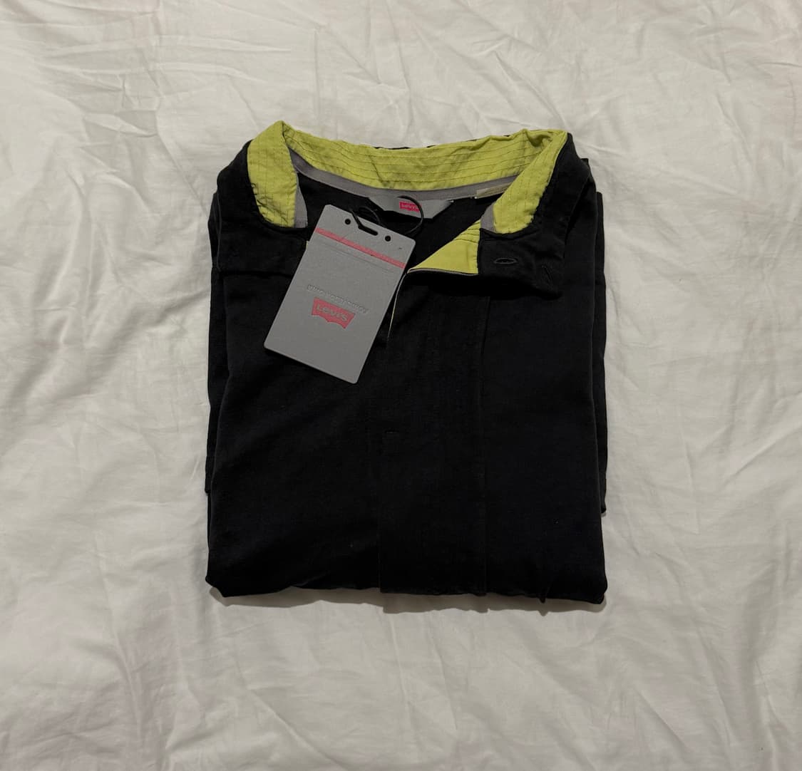 [L] Kiko x Levis 키코 리바이스 저지 가디건 블랙 새상품 상품이미지3