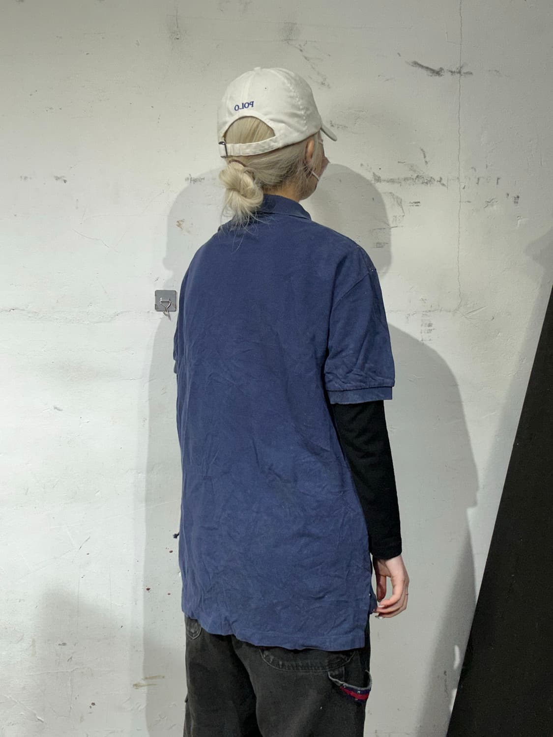 폴로 랄프 로렌 네이비 카라 반팔티 M 상품이미지3