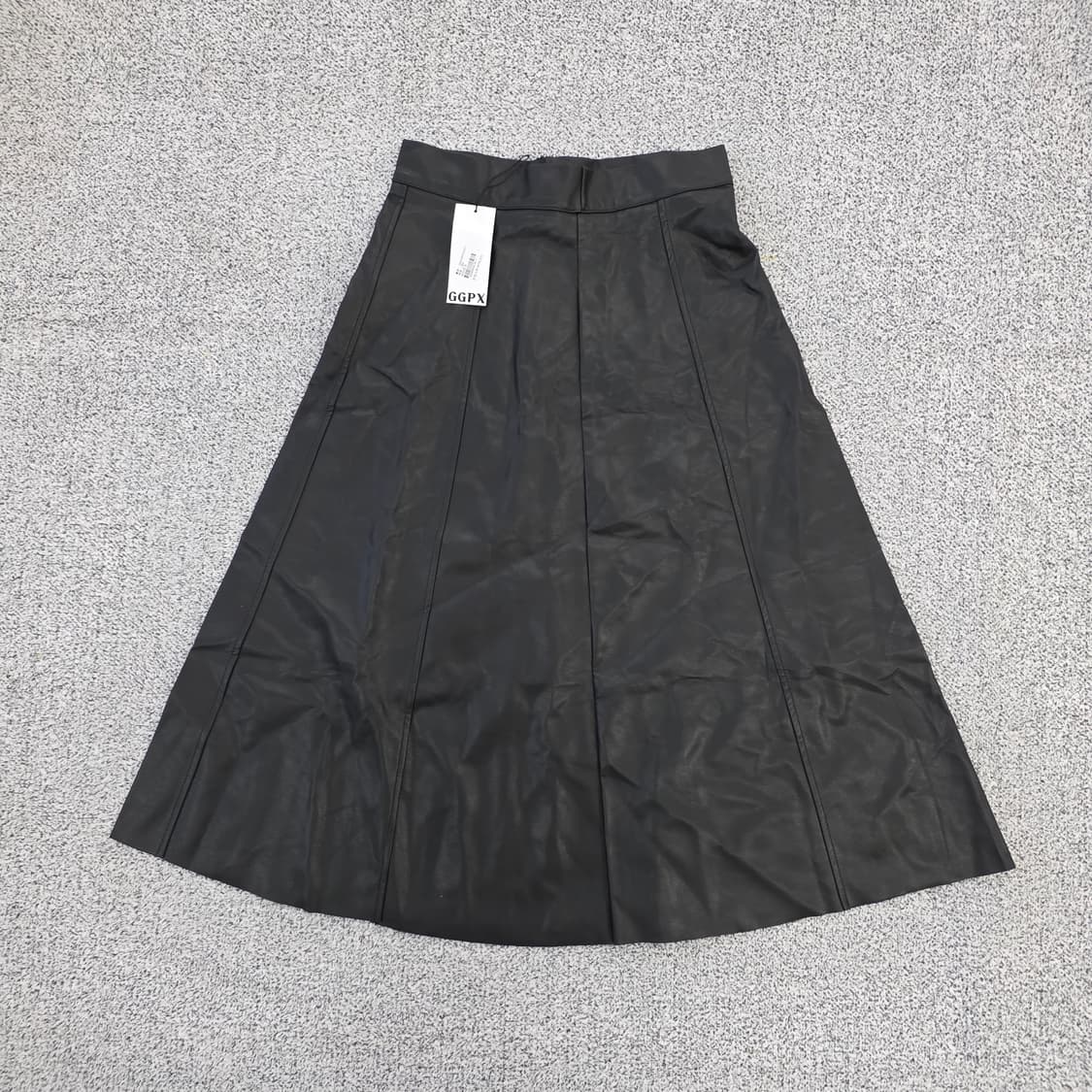 [S] GGPX 비스코스 가죽 플리츠 스커트 치마 0119J 상품이미지1