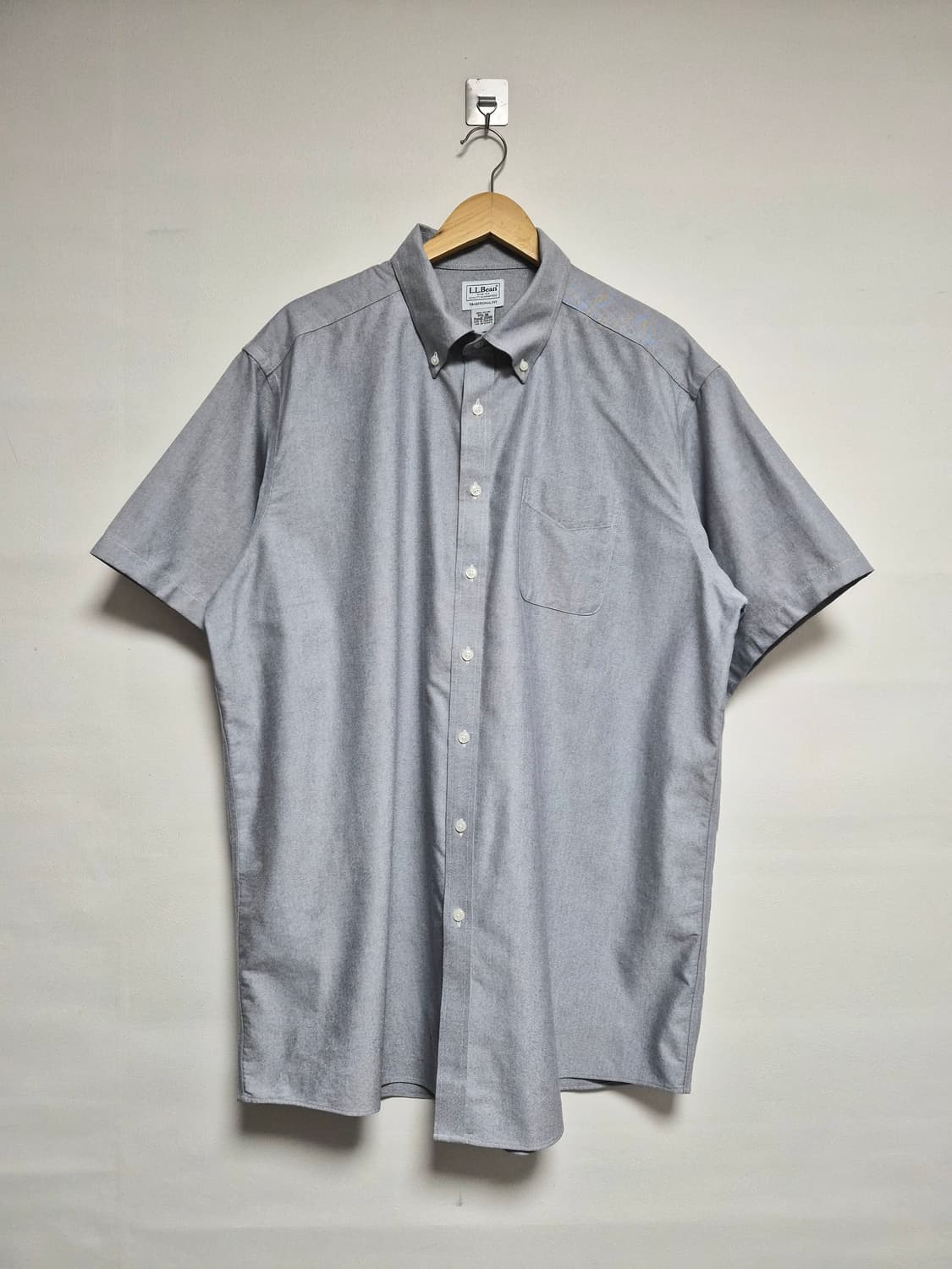 엘엘빈LLBEAN 코튼 그레이 반팔 셔츠 2XL - S376 상품이미지1