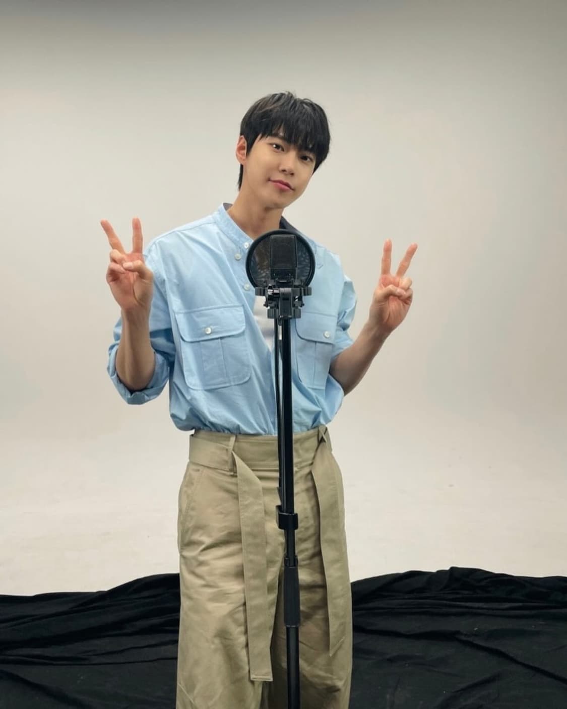 [M]렉토 파비오 차이나 카라 셔츠 스카이블루 상품이미지7