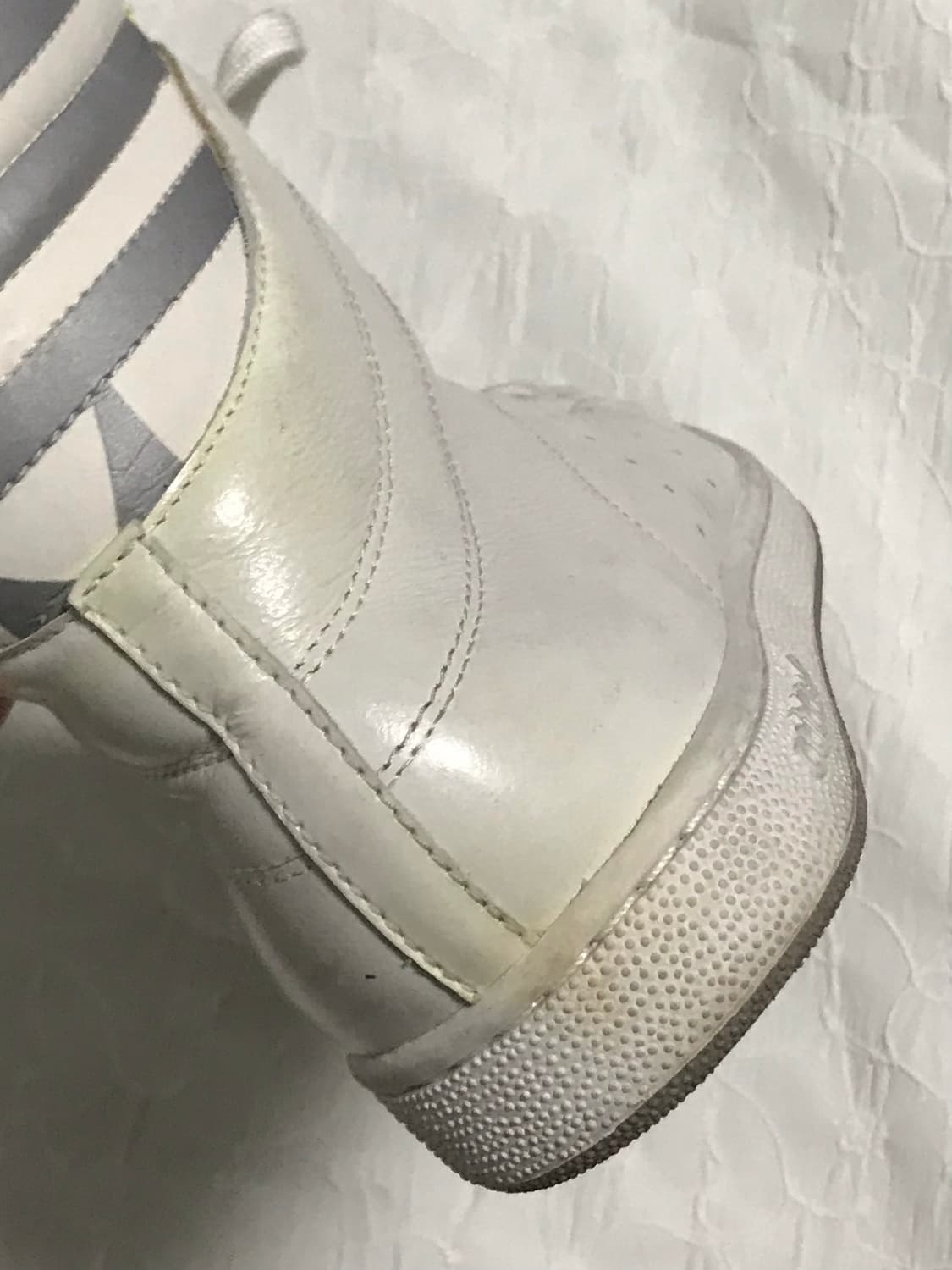 택포•아디다스 스탠스미스 트레포일 파이어버드 하이탑 스니커즈 230 상품이미지8