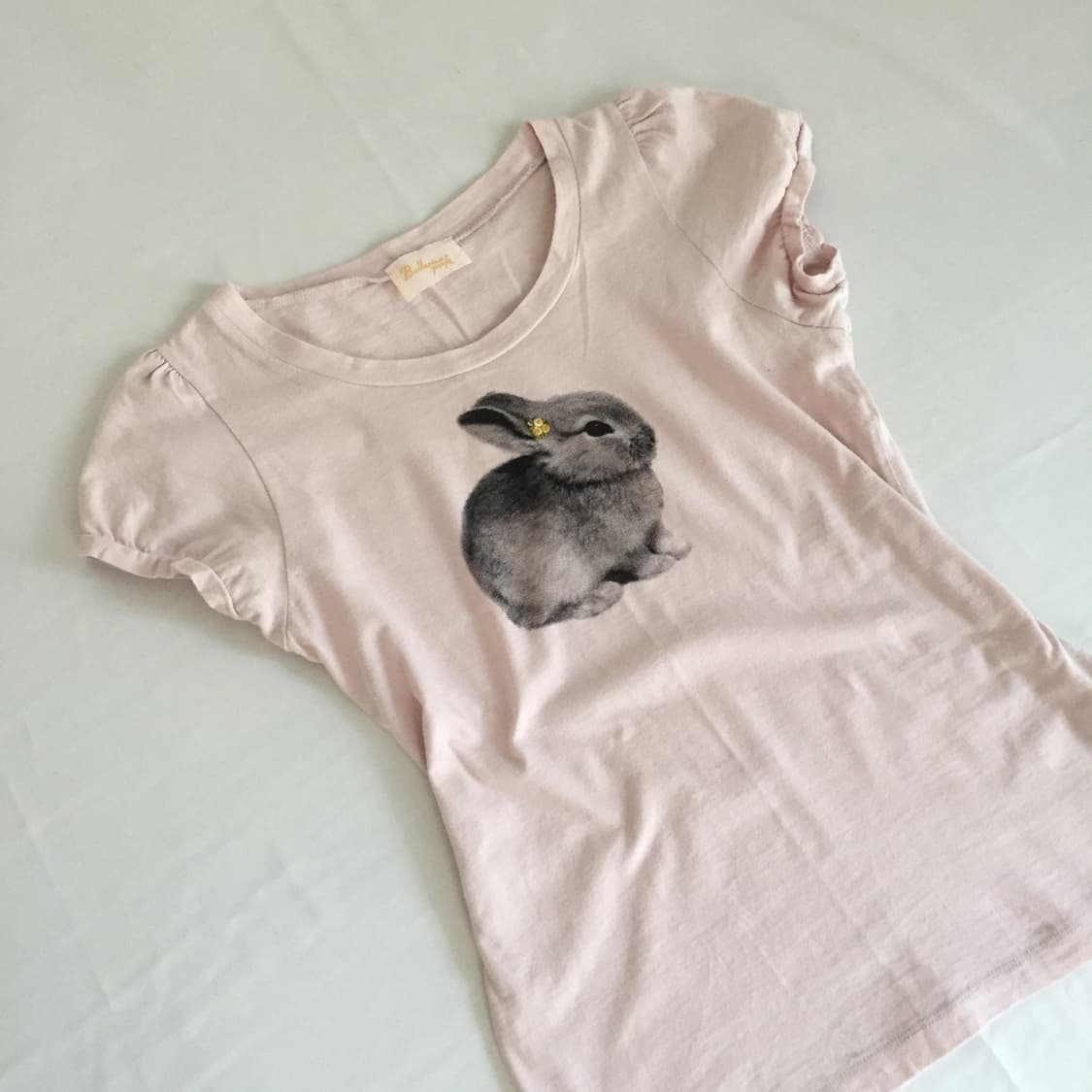 Cutie bunny 🐇 baby pink tee 상품이미지6