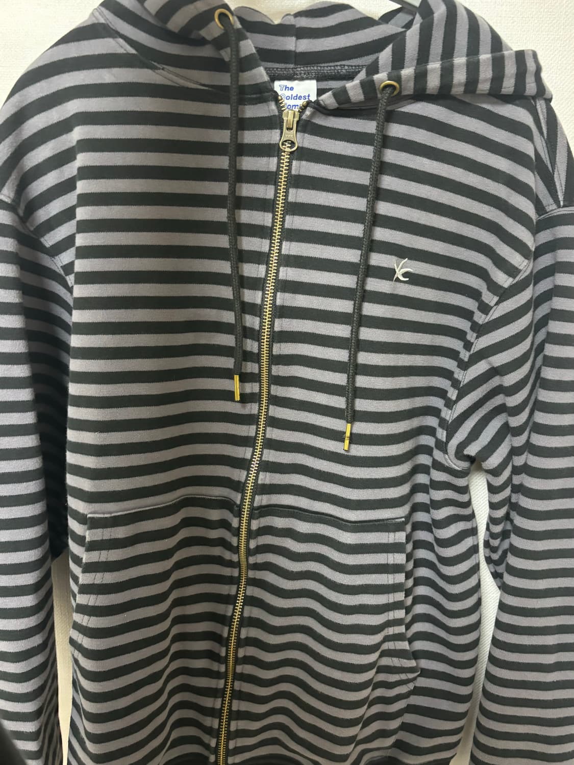 더콜디스트모먼트 후드집업TCM stripe hooded zip-up (c 상품이미지1