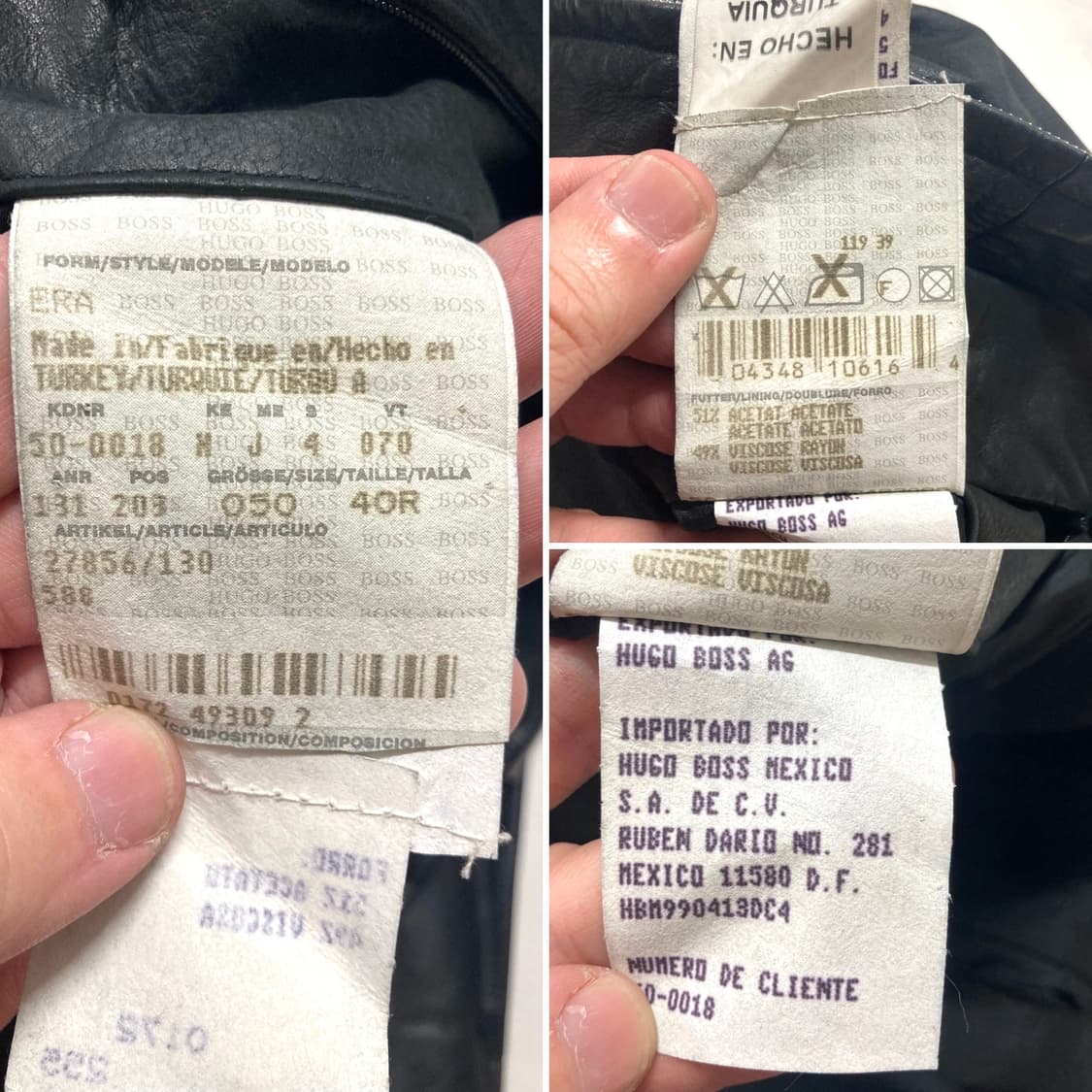 휴고보스 램스킨 양가죽 레더 자켓 40R, 100-105 상품이미지9