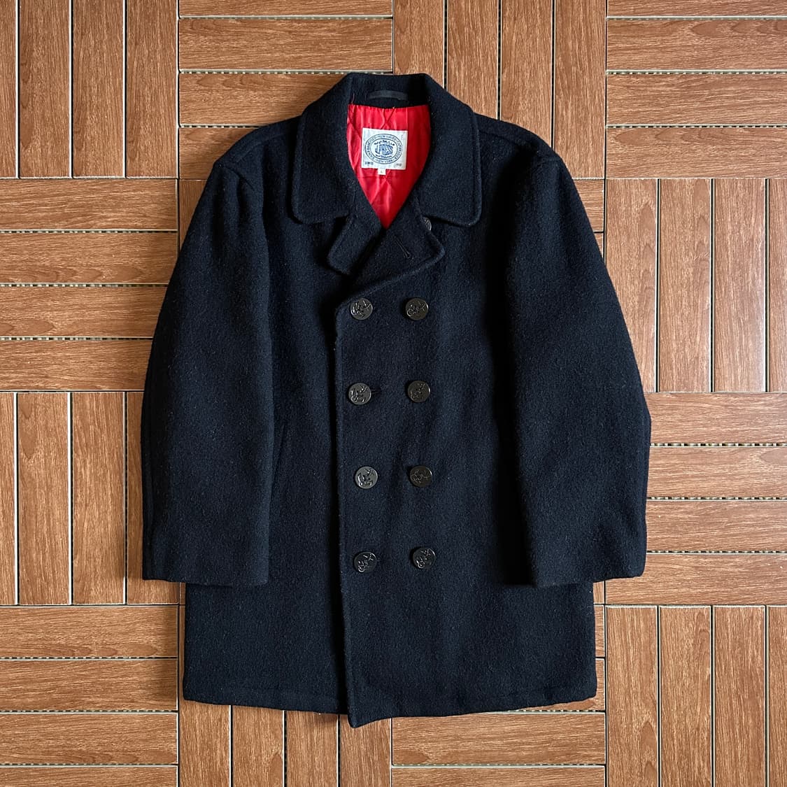 90’s J press melton wool navy pea coat 상품이미지1