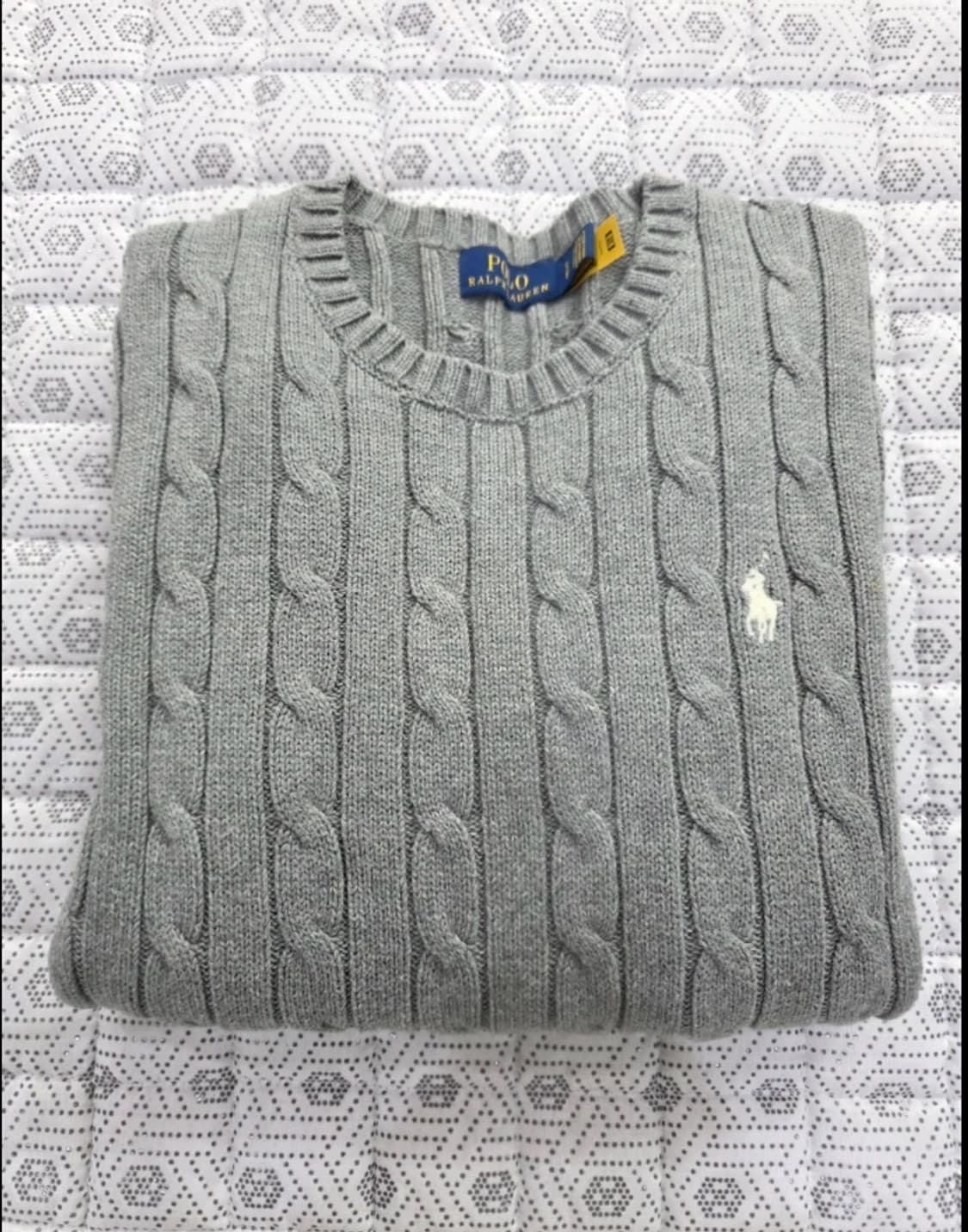 폴로 랄프로렌 케이블 니트 그레이 ~55 상품이미지1