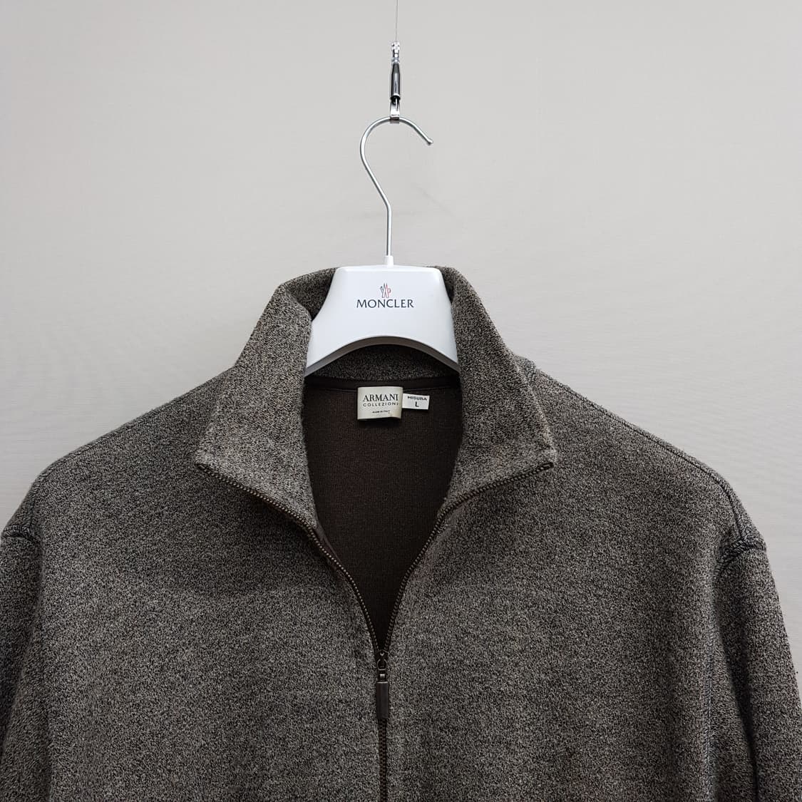 알마니꼴레지오니 울 블렌드 니트 자켓 L사이즈 상품이미지2