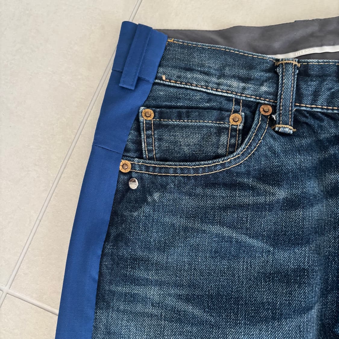 블레스 데님 트라우저 상품이미지3