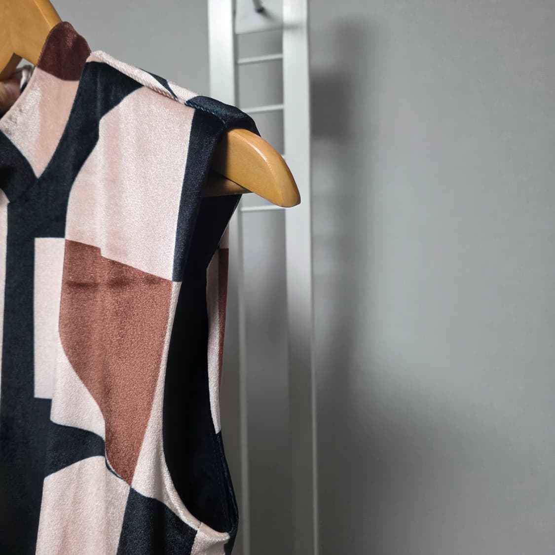 Anthropologie기하학 패턴 롱 슬리브리스 원피스 상품이미지5