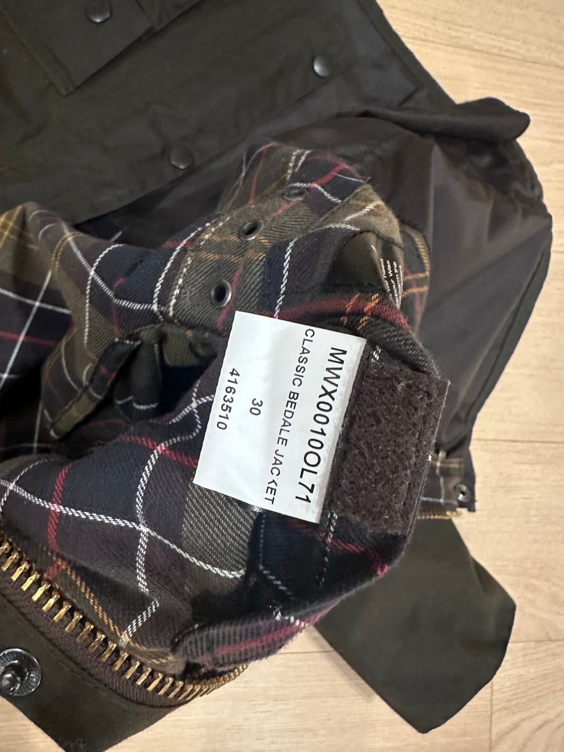 barbour 바버 클래식 비데일 자켓 올리브 30 상품이미지3