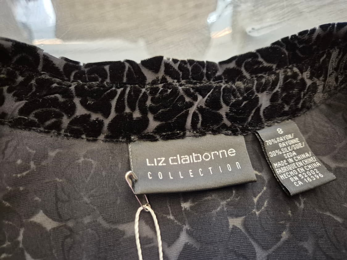 LIZ claiborne 벨루어 시스루 셔츠 상품이미지7