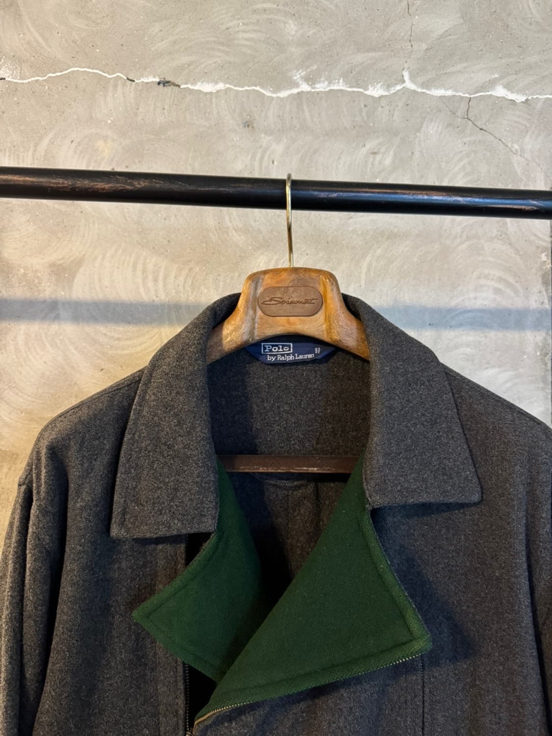 폴로 랄프로렌 펠트울 라이더 자켓 100 상품이미지3