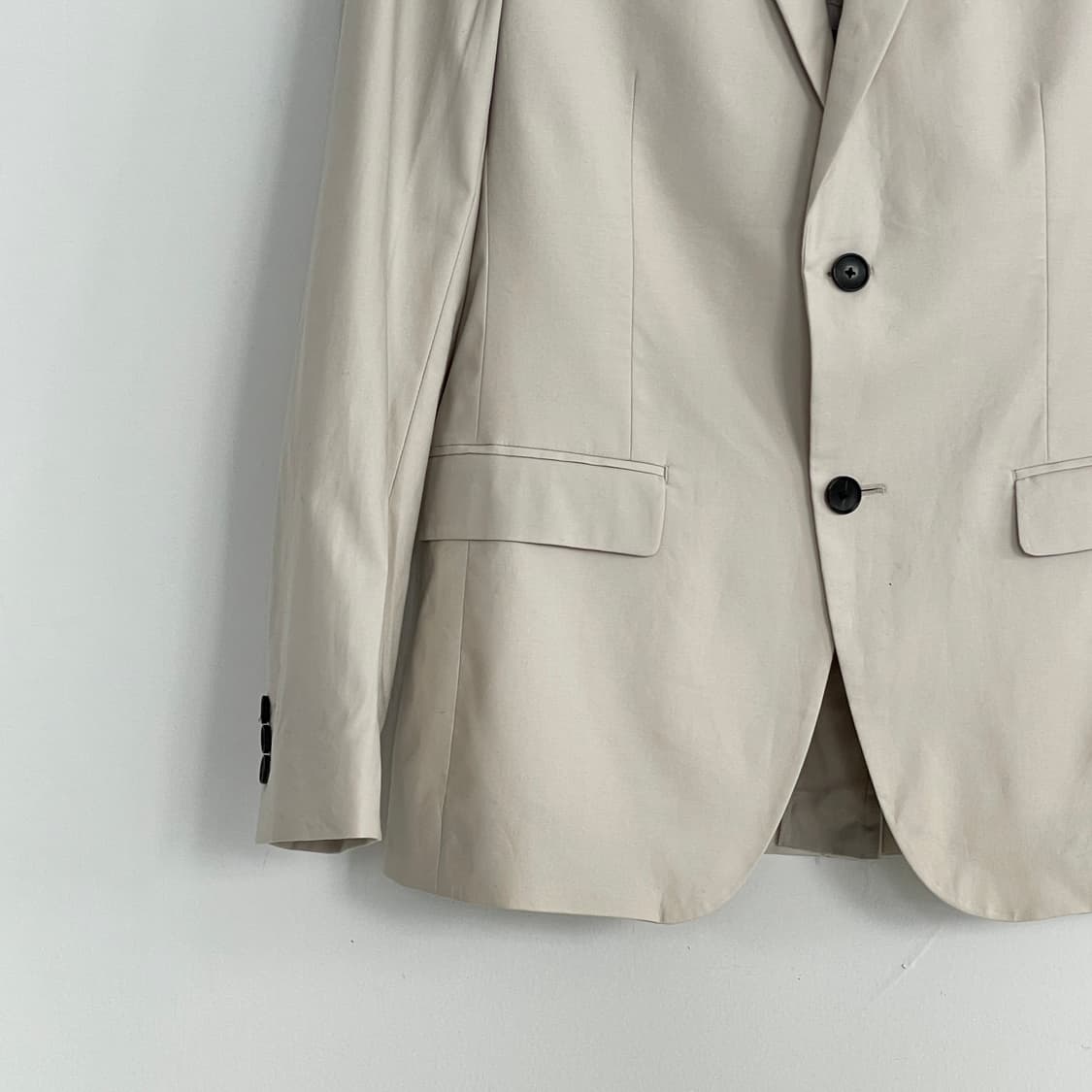 띠어리 베이지 싱글 캐쥬얼 블레이저 자켓 상품이미지4