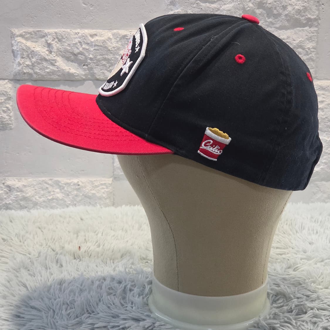 L7-7:크리틱 치킨 킬러 캡 블랙 레드 (56-59Free) 상품이미지4