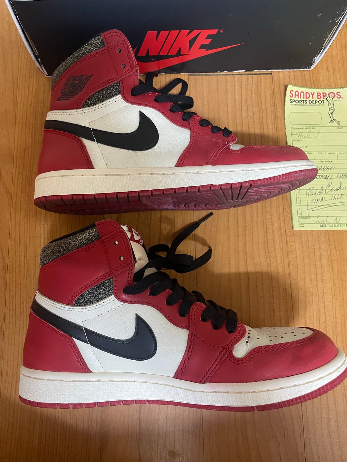 조던 1 시카고 레트로 하이 로스트앤 파운드 상품이미지7