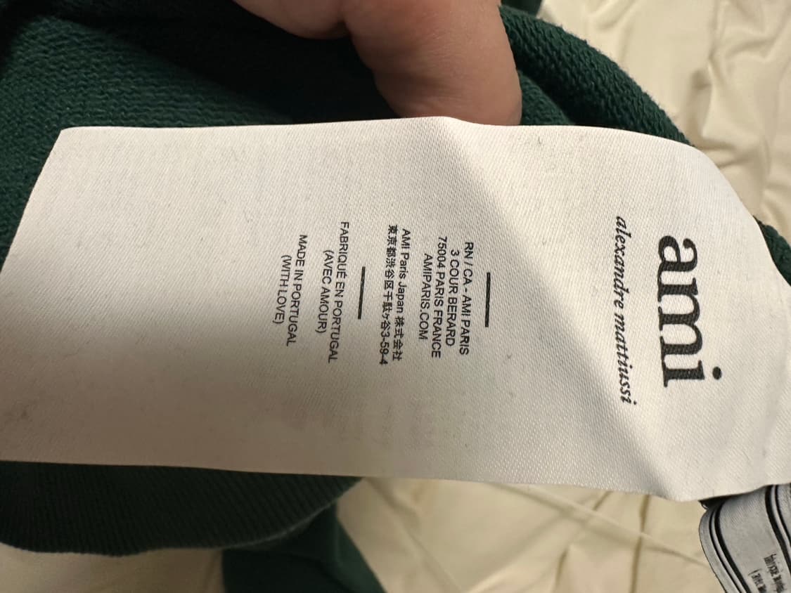 아미 AMI 하트 로고 맨투맨 그린 S 사이즈 상품이미지5