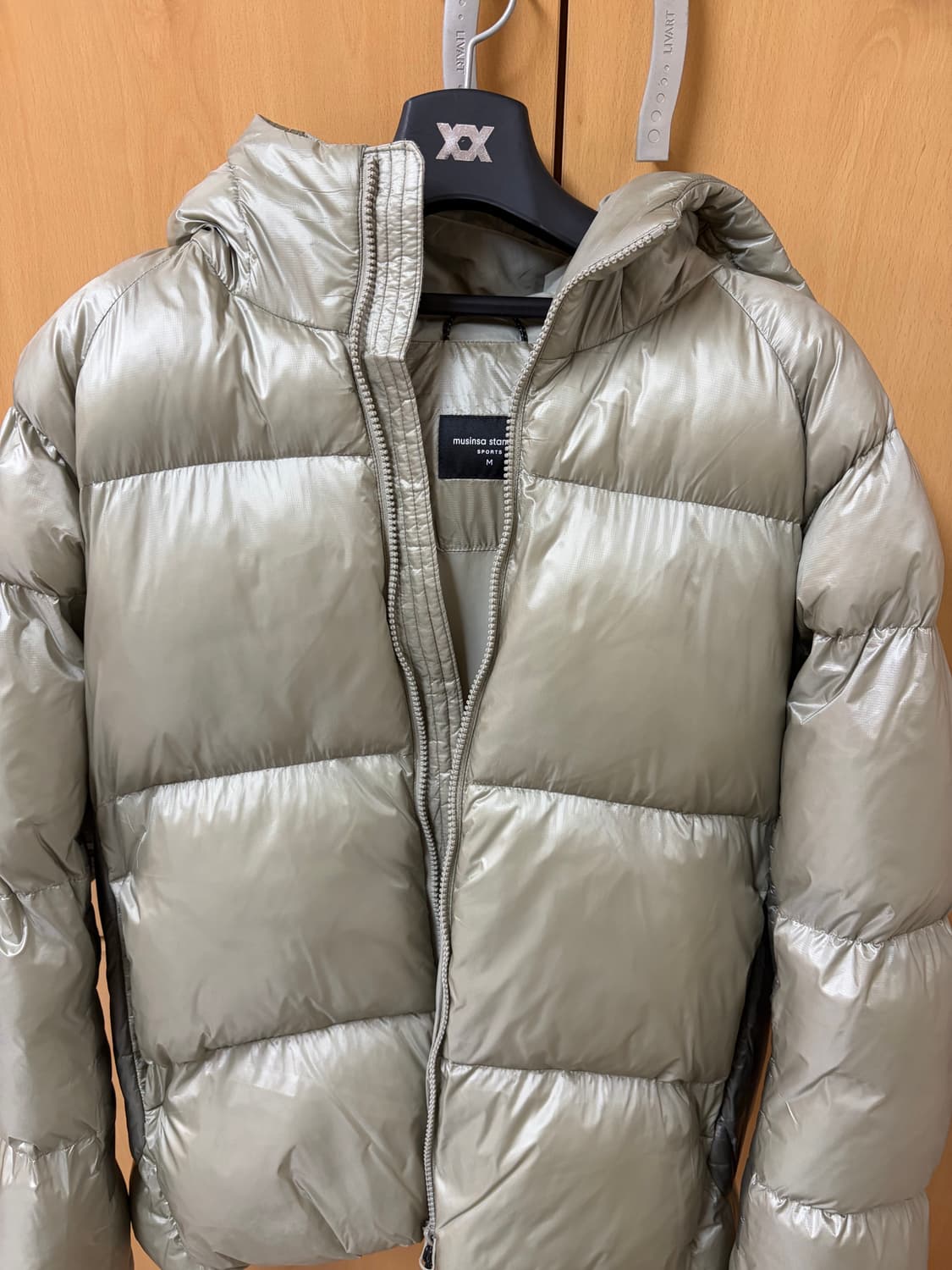 무신사 스탠다드 스포츠 탱커 무브 패딩 자켓 M (카키그레이) 상품이미지2