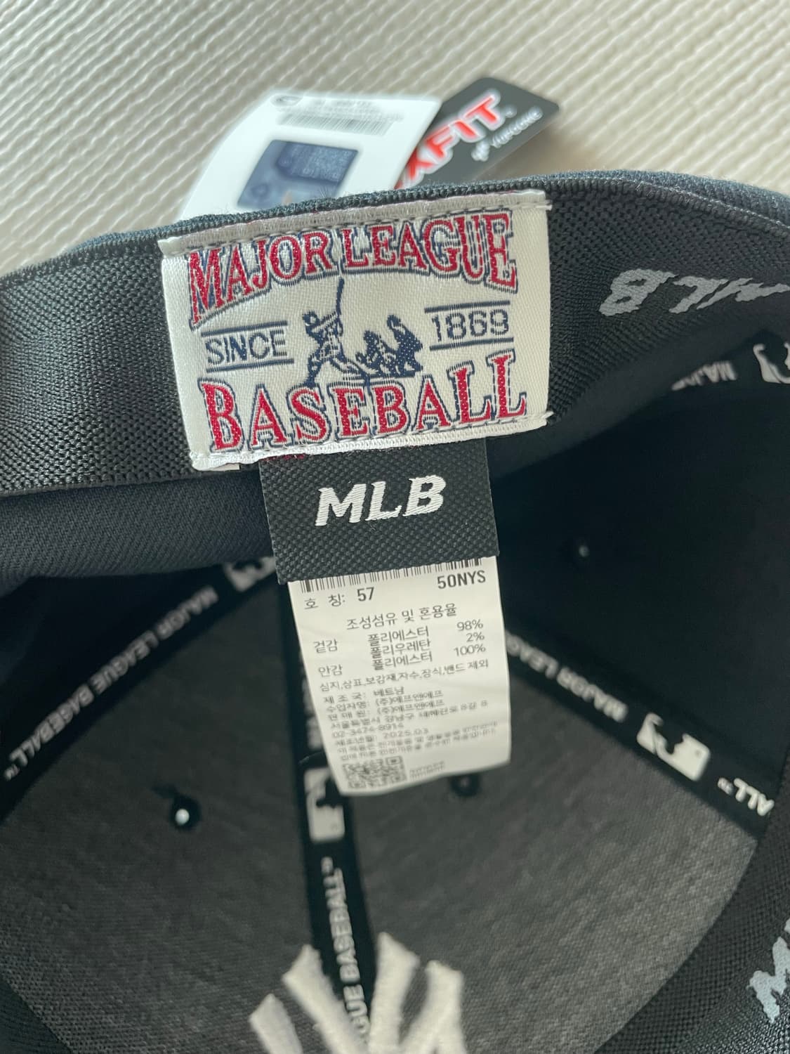 (새상품) MLB 베터 플렉스 스트럭쳐 볼캡 뉴욕양키스 네이비 57 사이 상품이미지4