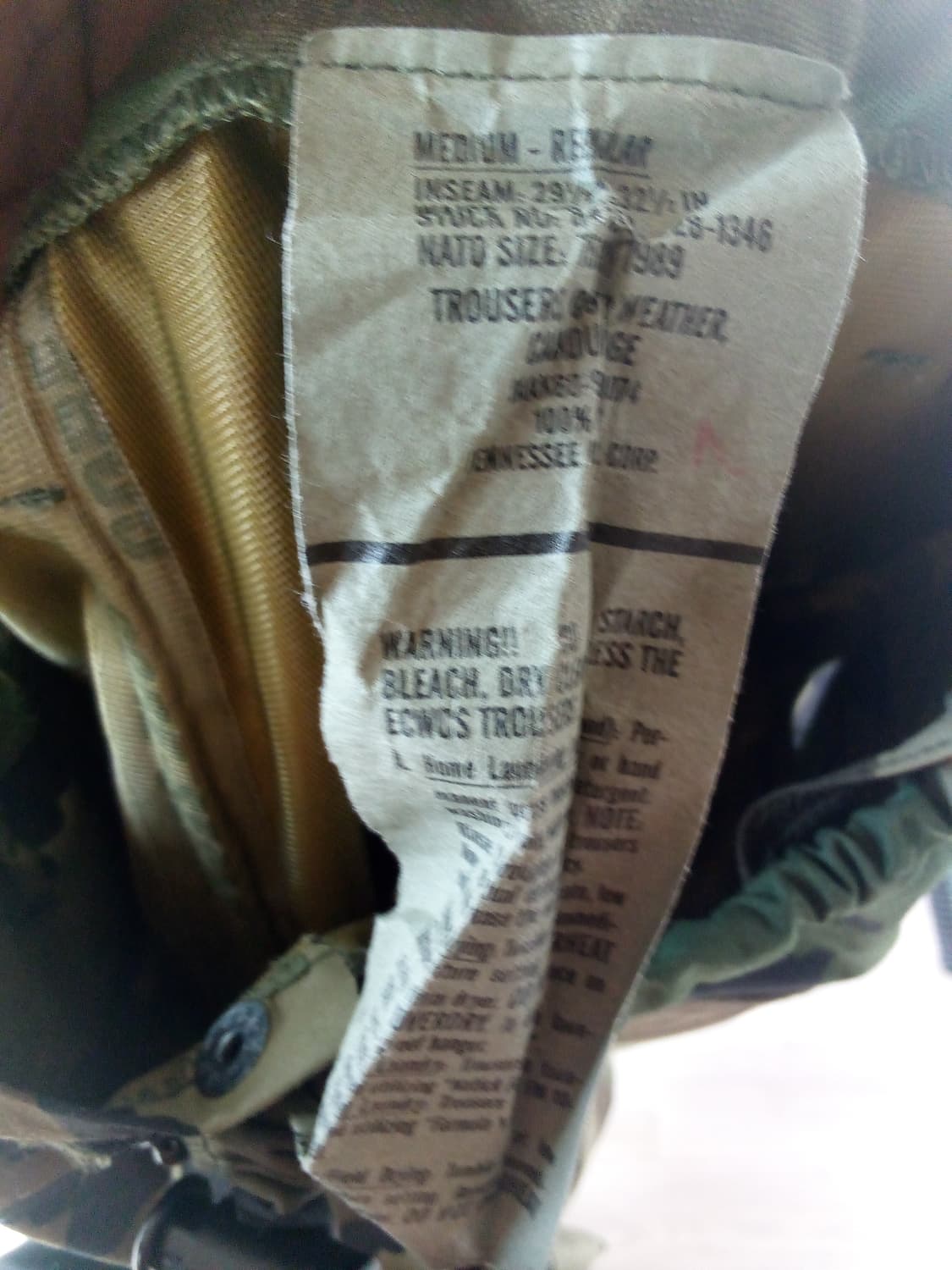 ML(105)미해병고어텍스 세트 미군 고어텍스 2세대 상품이미지5