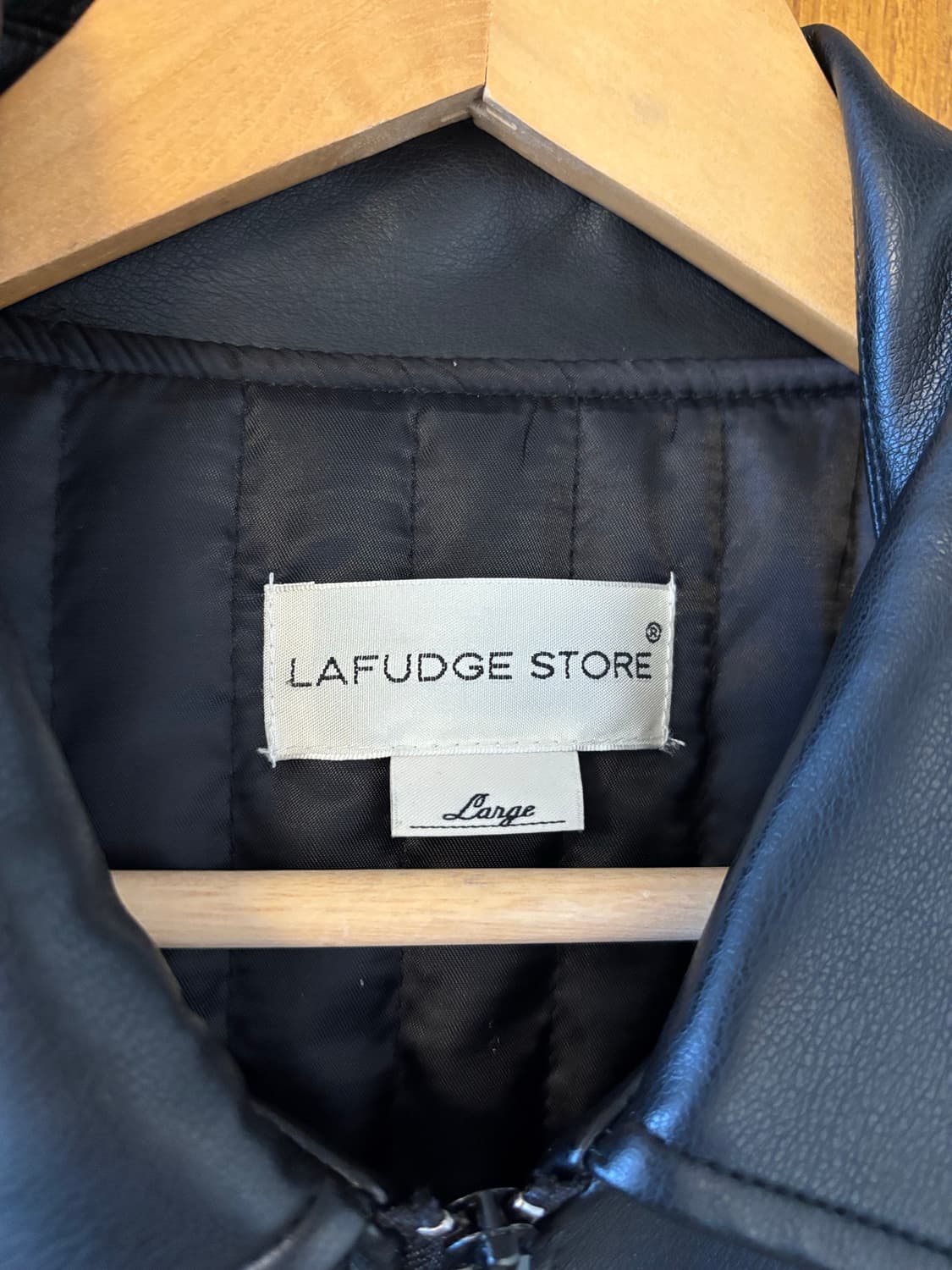 라퍼지스토어 블랙 레더 자켓 L 상품이미지3