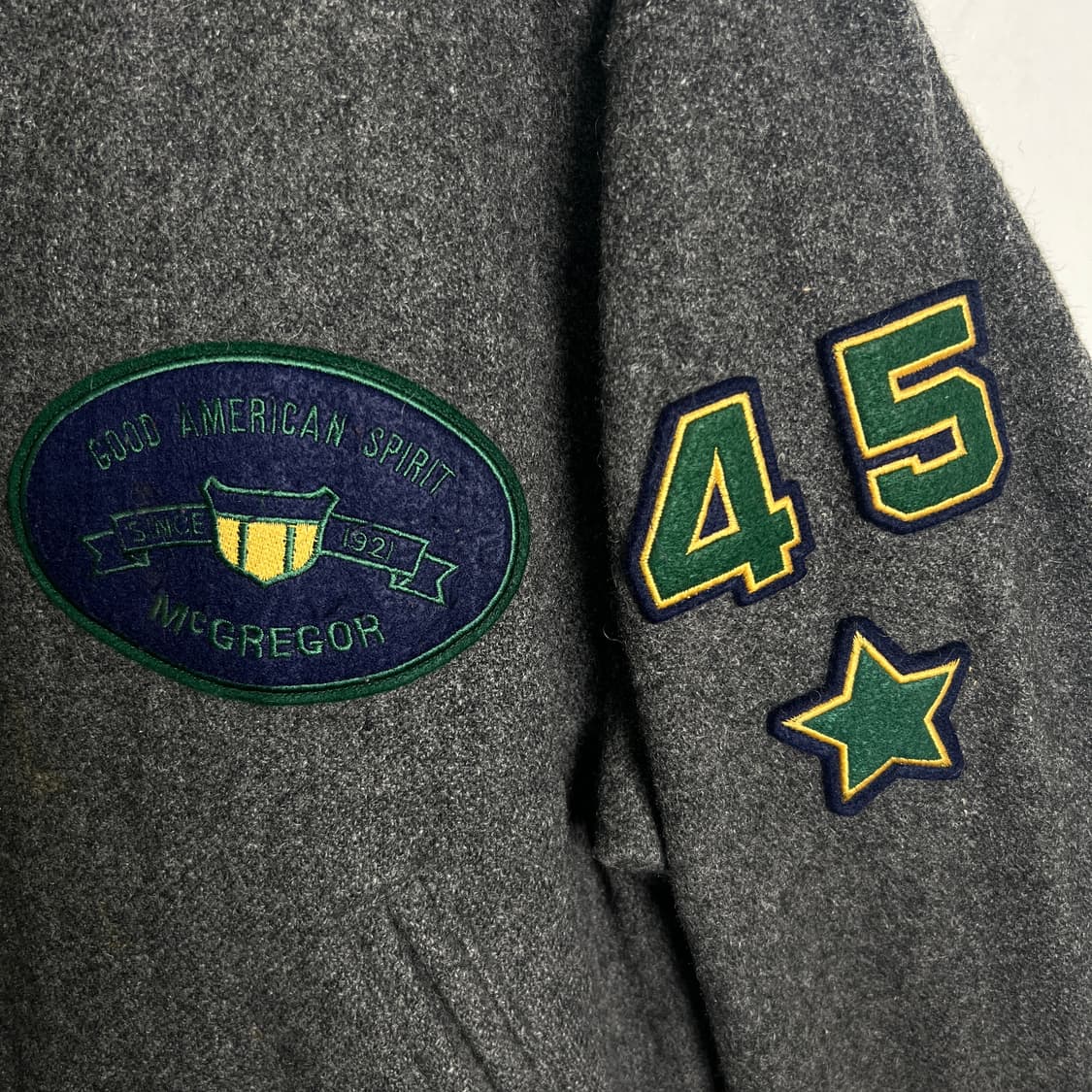 90's 맥그리거 울 바시티 자켓 M 상품이미지8