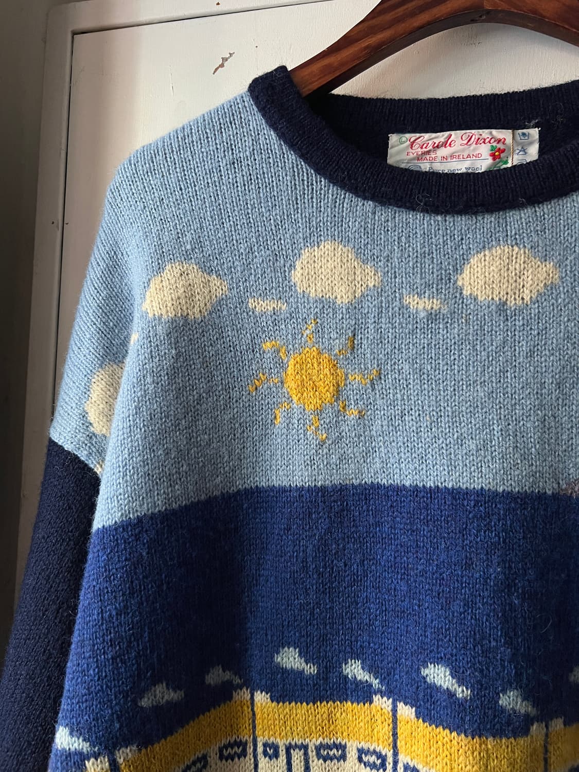 [L]90's 아일랜드 빌리지 퓨어 울 니트 상품이미지3