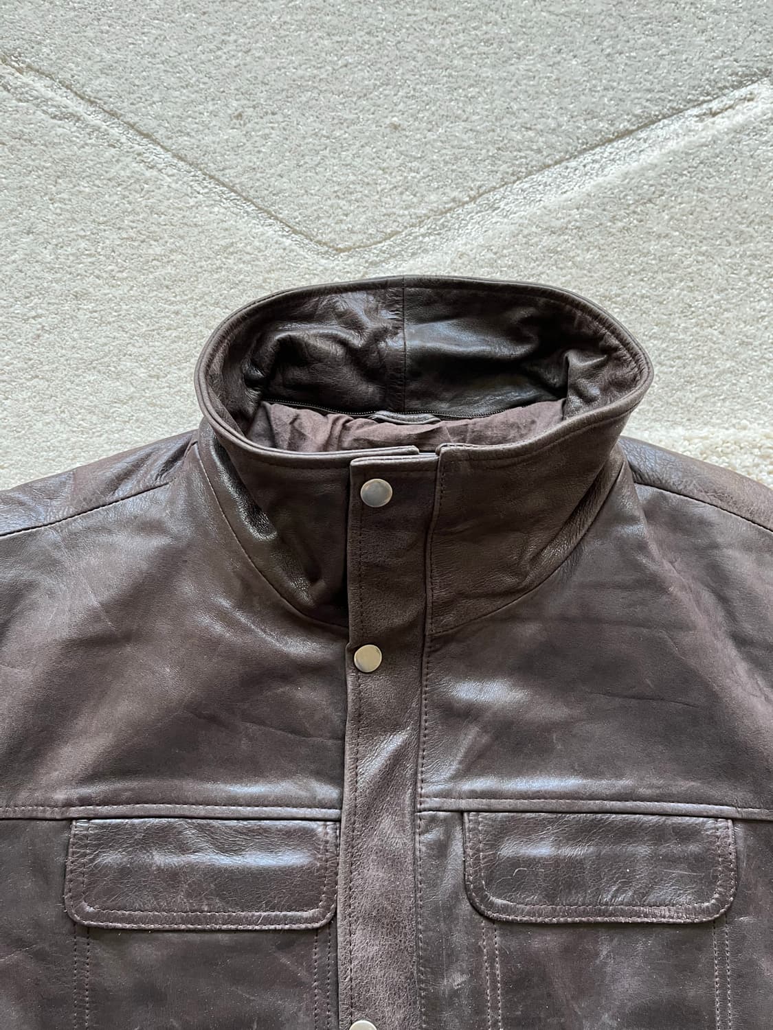 유러피안 100% 버팔로 레더 스포츠 자켓 (105) 상품이미지6