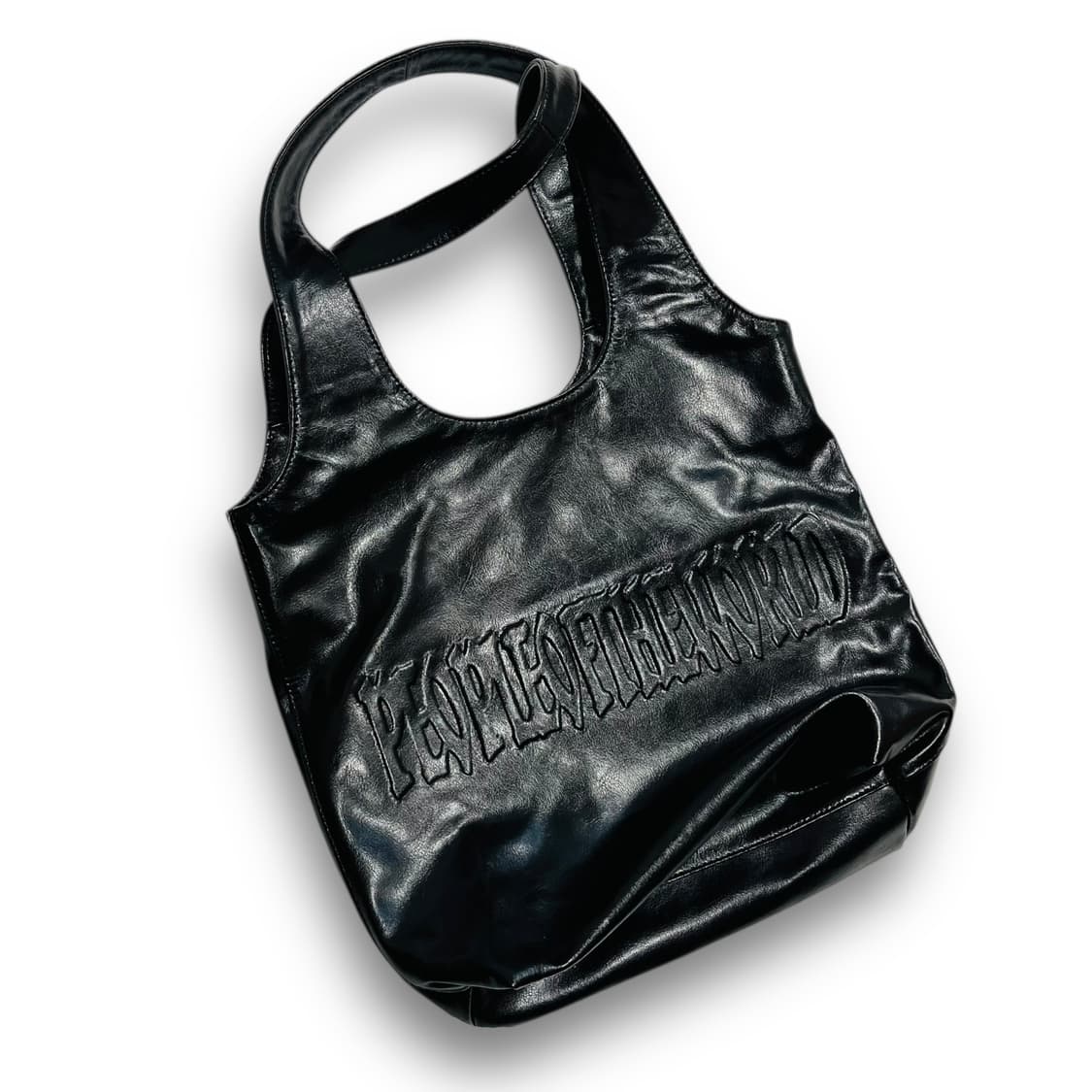 피플오브더월드 락시크 시그니처 로고 레더 숄더백 상품이미지3