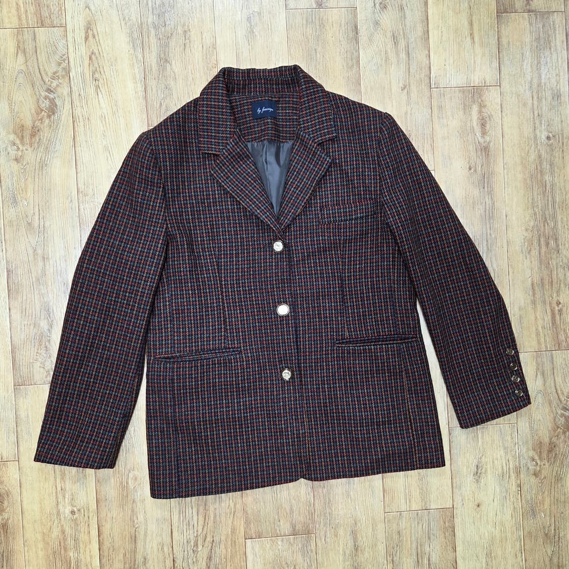 페미니크(FMNQ) 90's 체크자켓 프리사이즈 새상품 상품이미지4