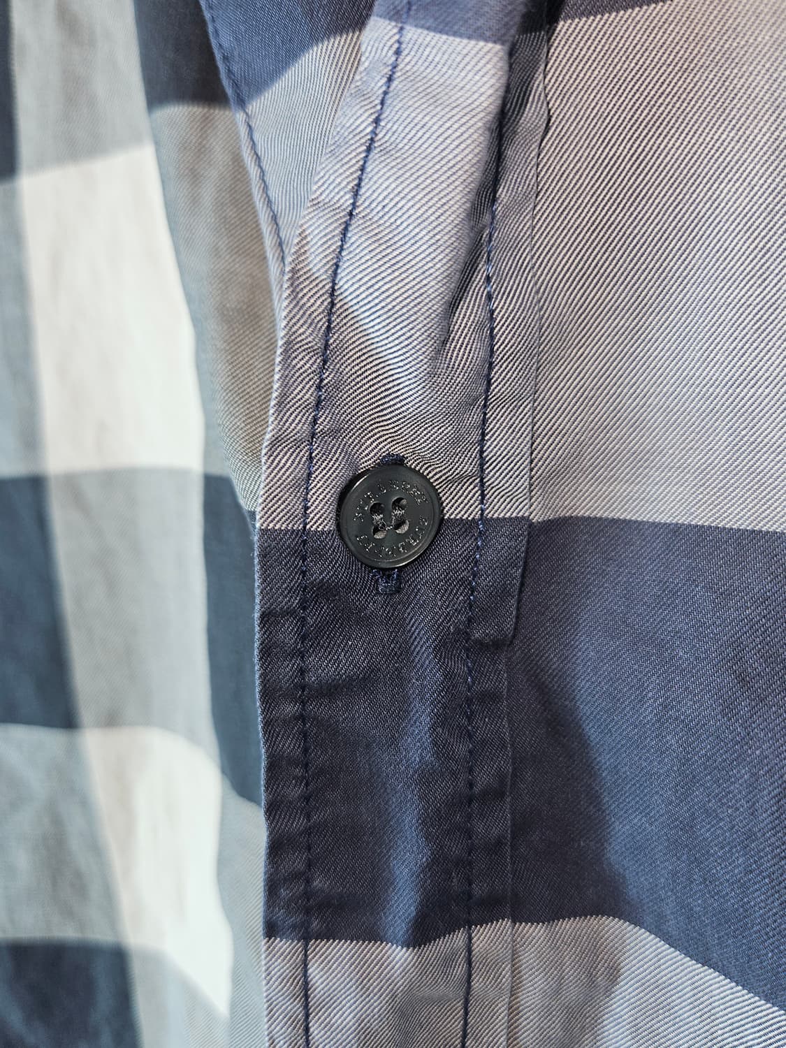 버버리 브릿 남성 옴므 체크 반팔셔츠 XL 정품 상품이미지4