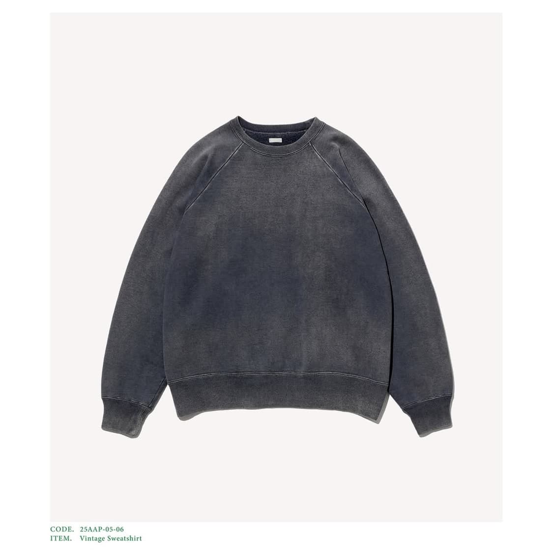 [4] 25aw 아프레쎄 빈티지 스웻 그레이 상품이미지1
