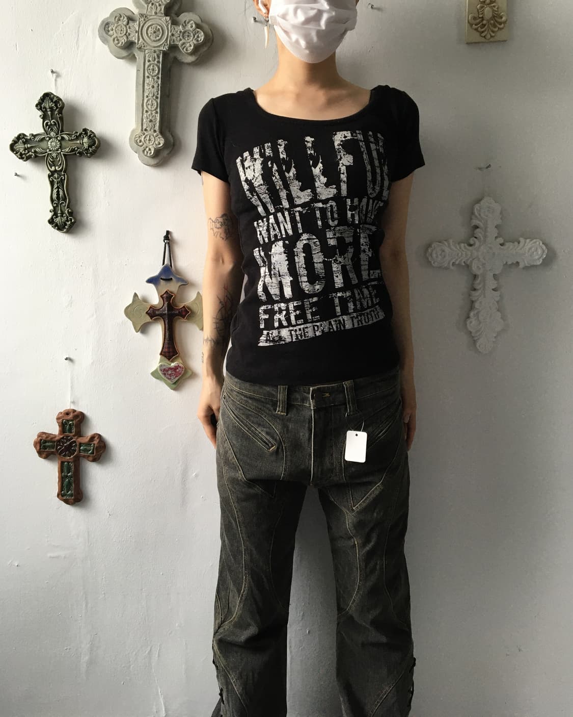 Lettering printing hood t shirt 상품이미지6