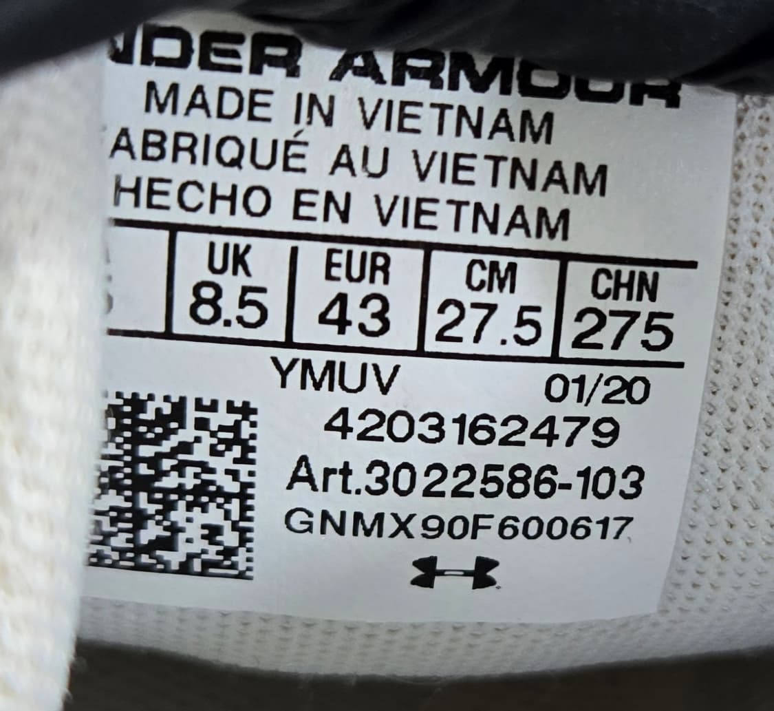 언더아머 275mm- UA 호버 소닉 3   런닝화  상품이미지7