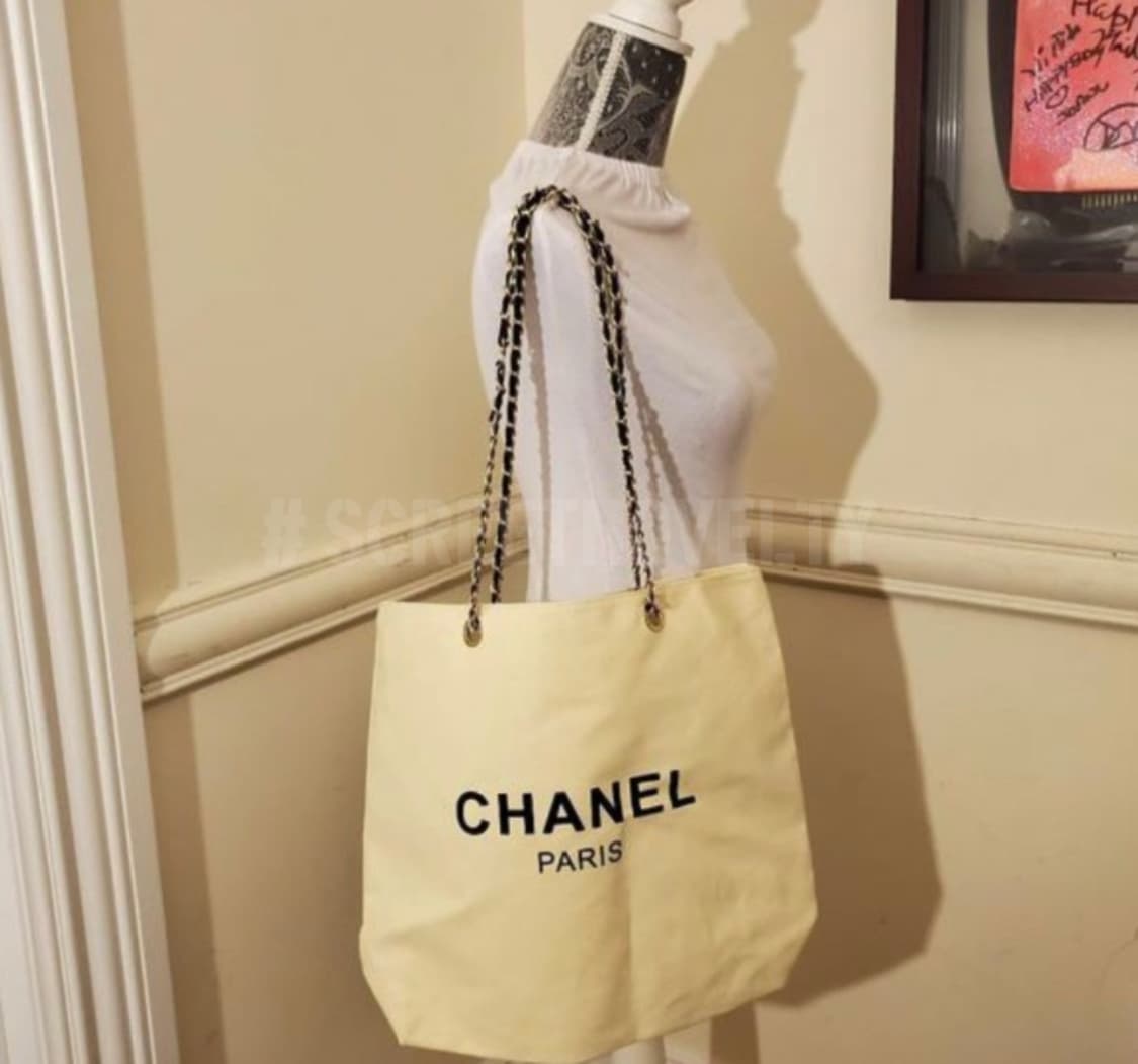  샤넬뷰티 골드체인 숄더백 아이보리 상품이미지6