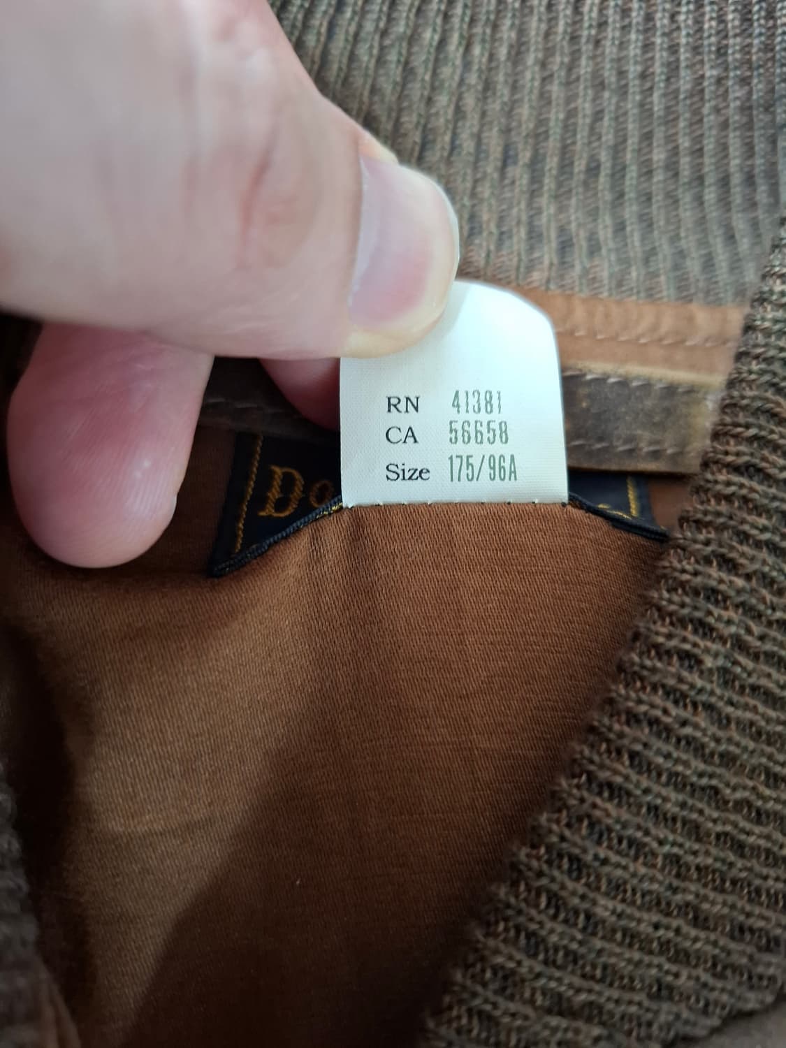 M 23fw 더블알엘 A-1 인디고 레더 보머 자켓 상품이미지5