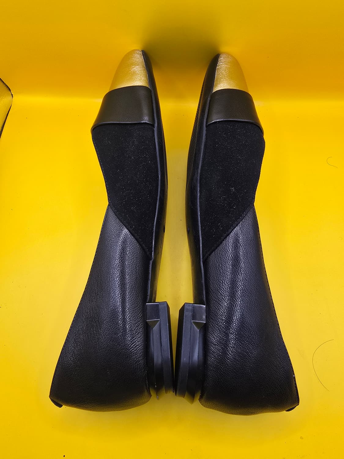 가죽수제화 여성 플랫 (골드배색)250 상품이미지4