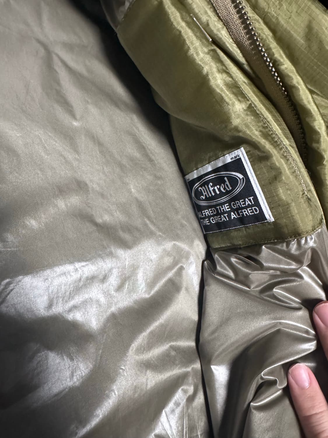 [m] 헤리티지플로스 알프레드 립스탑파카 카키 상품이미지4