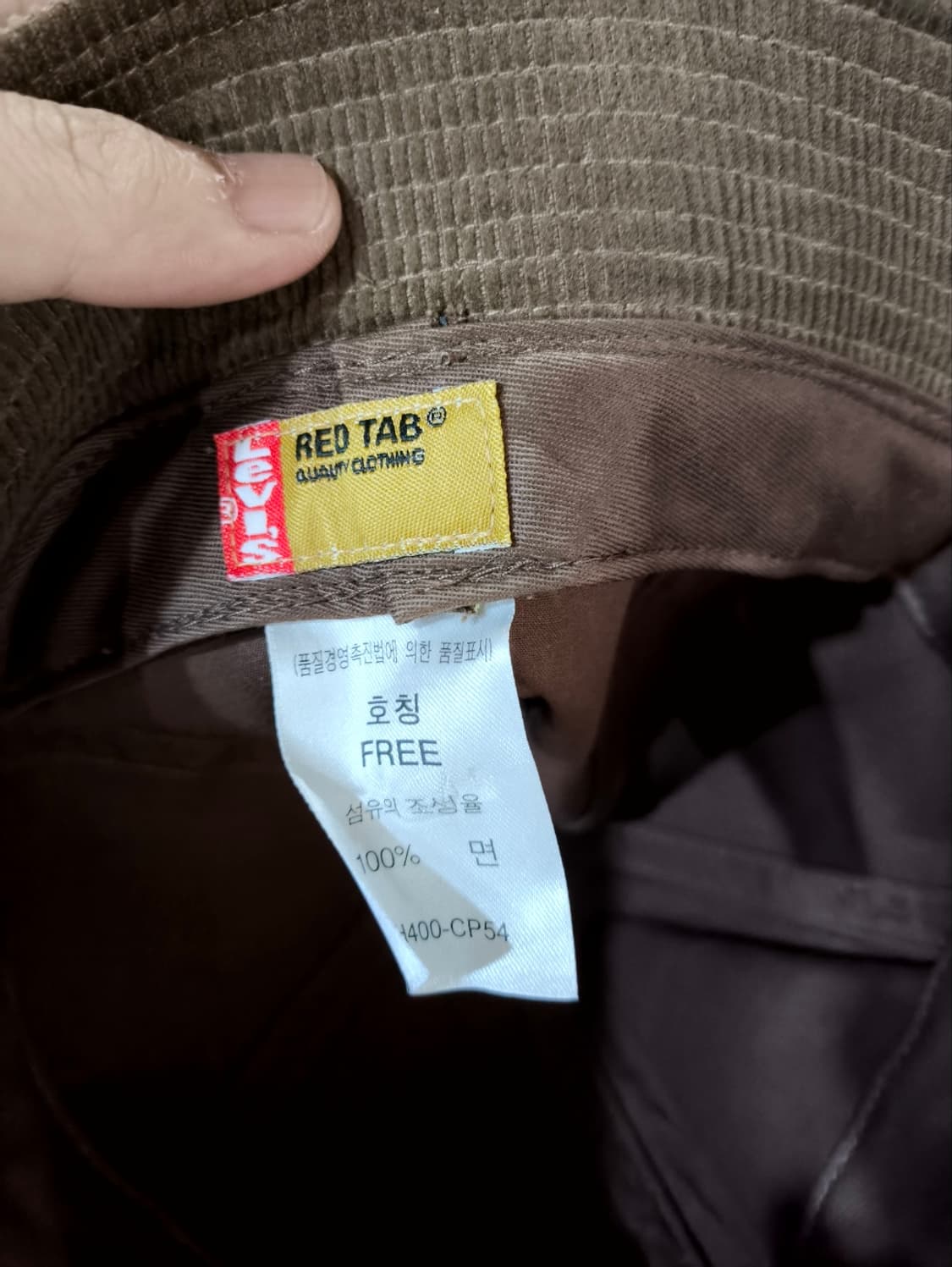 리바이스 골덴 버킷햇 진브라운 상품이미지4