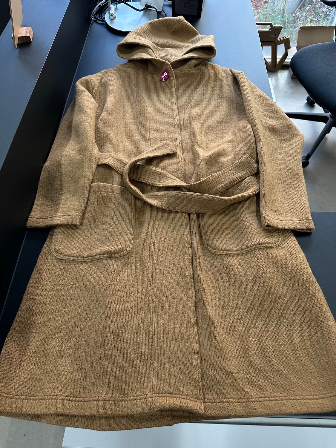 히스테릭글래머 히스걸 울 후디드 로브코트 상품이미지5