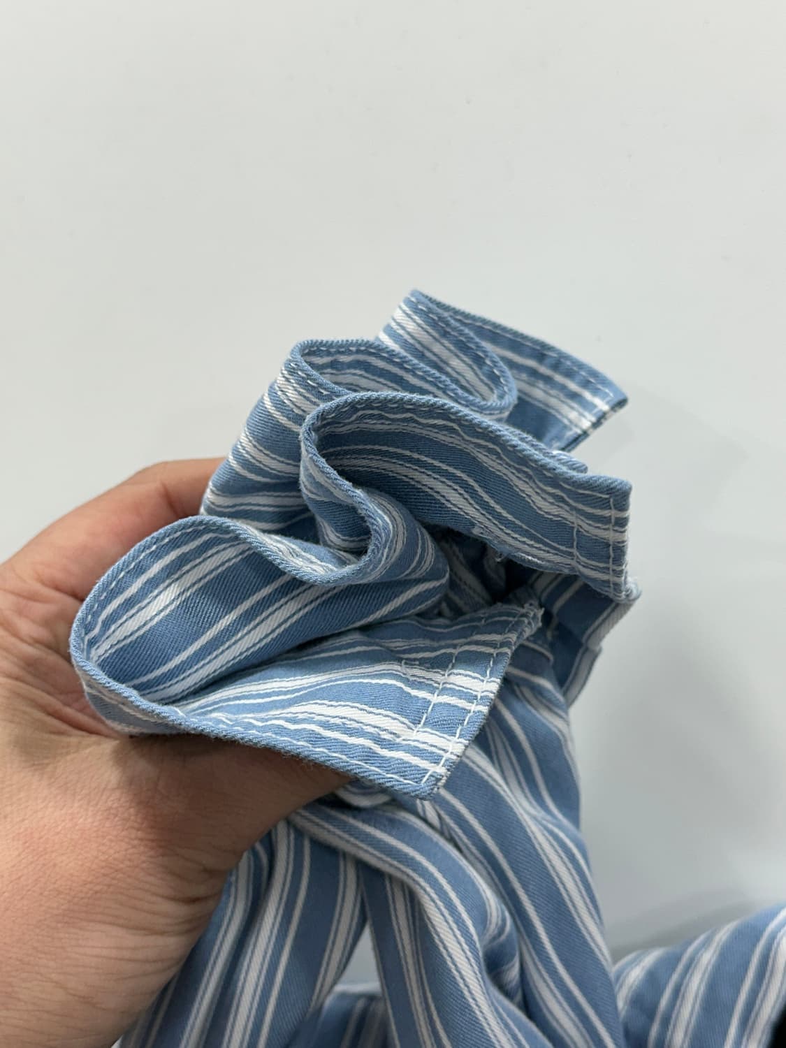 아크메드라비 스트라이프 셔츠 블루스카이 1사이즈 상품이미지5