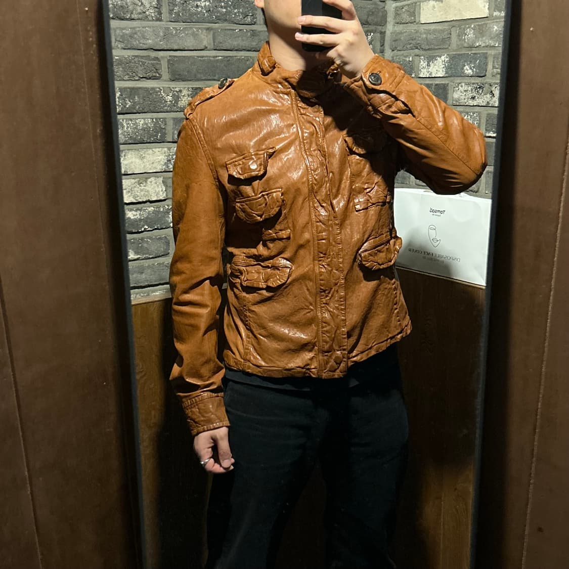 XL) 빈티지 멀티 포켓 램스킨 레더 양가죽 자켓 상품이미지10