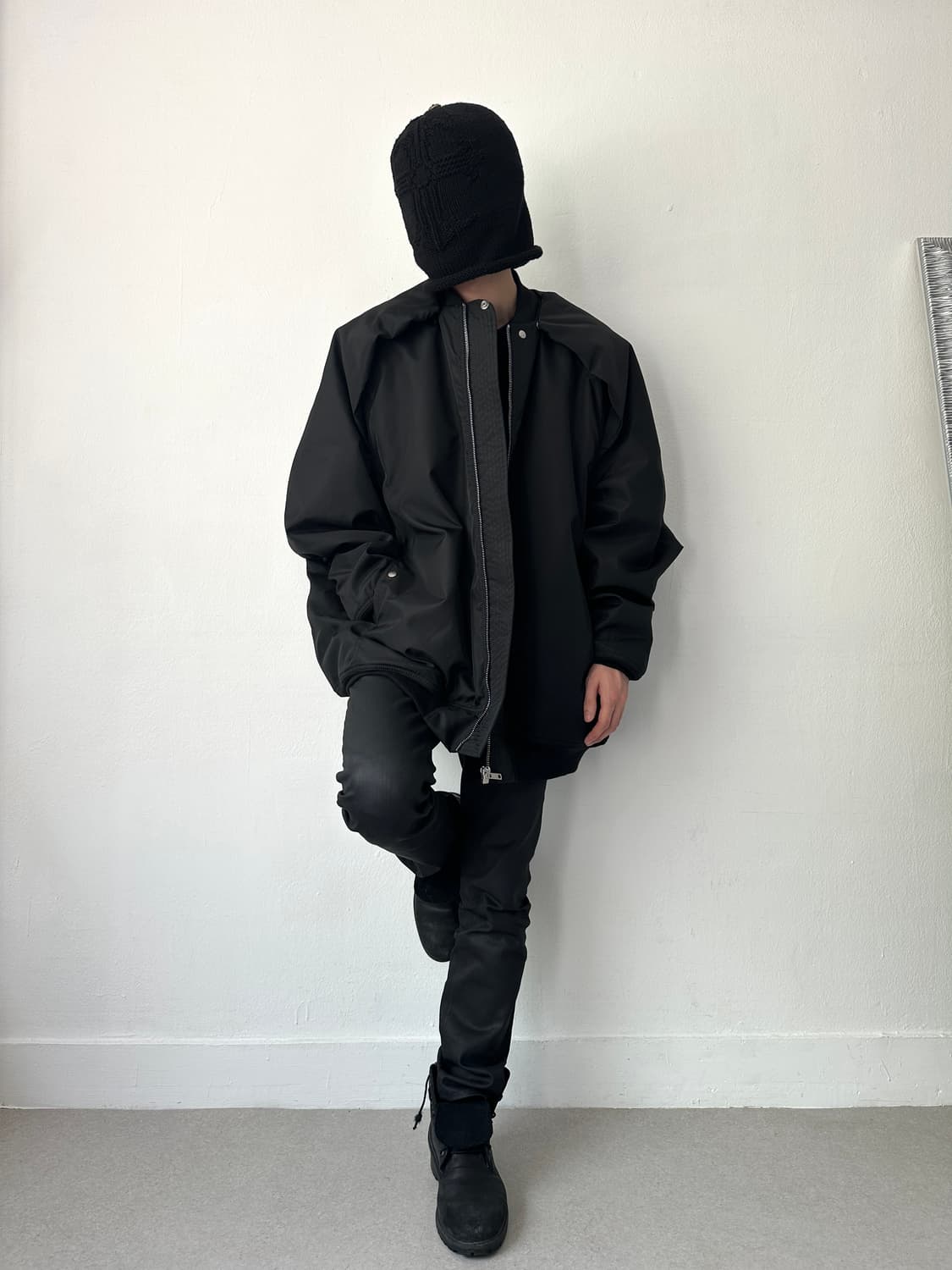 릭오웬스 25FW 컨버터블 나일론 봄버 자켓 상품이미지4