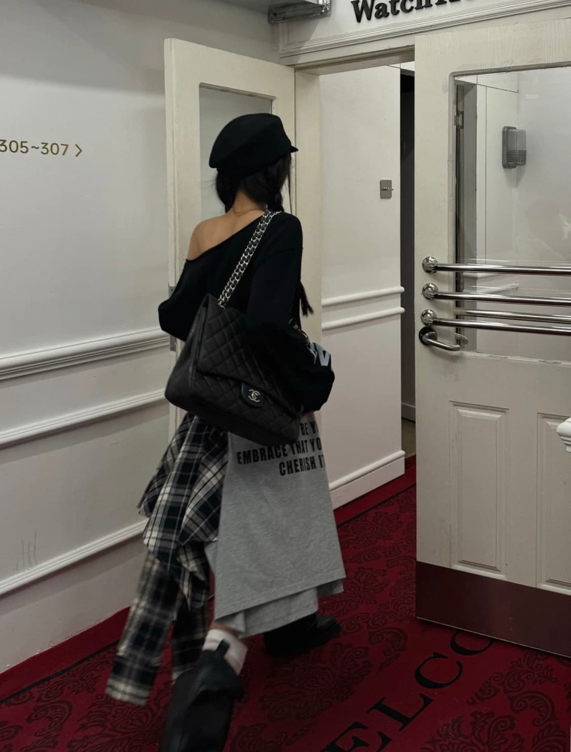 check layered skirt 상품이미지1